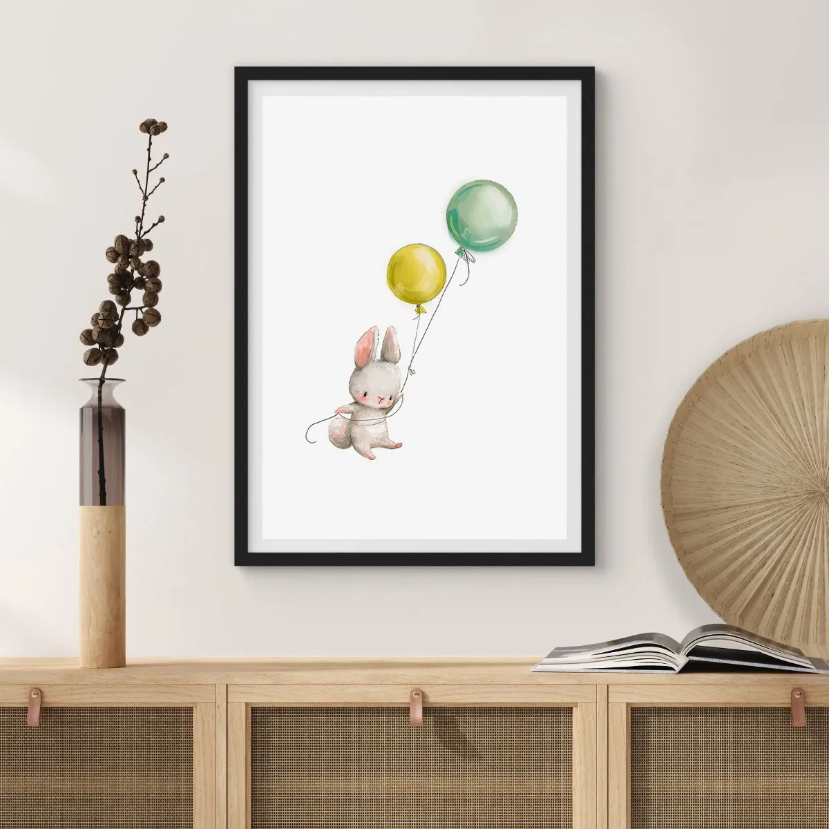 Poster în ramă neagră - Voi zbura și eu! - 61x91 cm