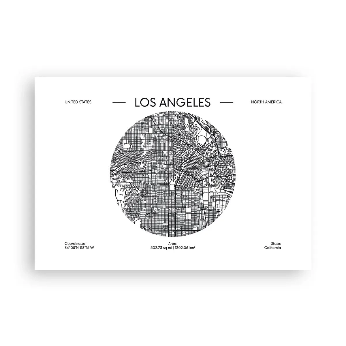 Poster - Anatomia Los Angeles - 100x70 cm