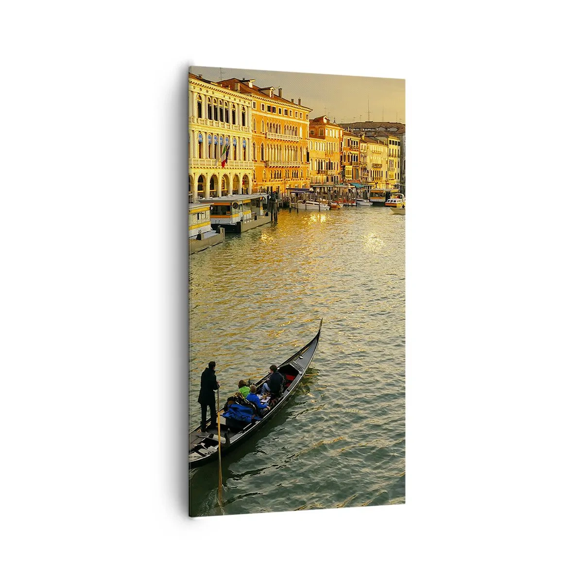 Tablou pe pânză - Pe partea însorită a străzii - 65x120 cm