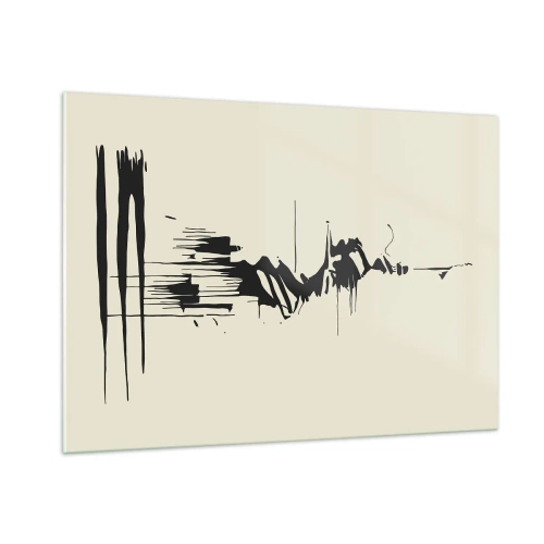 Tablou pe sticlă - Abstracție pripită - 100x70 cm