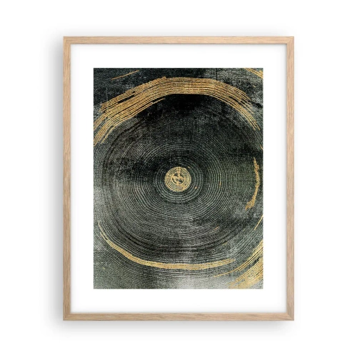 Poster în ramă de stejar deschis - Schimbare și persistență - 40x50 cm