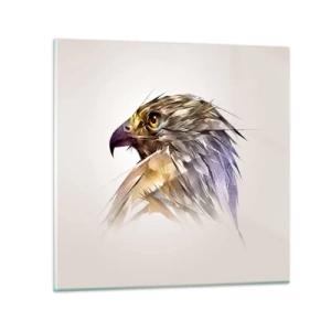 Tablou pe sticlă - Portretul unui războinic - 40x40 cm