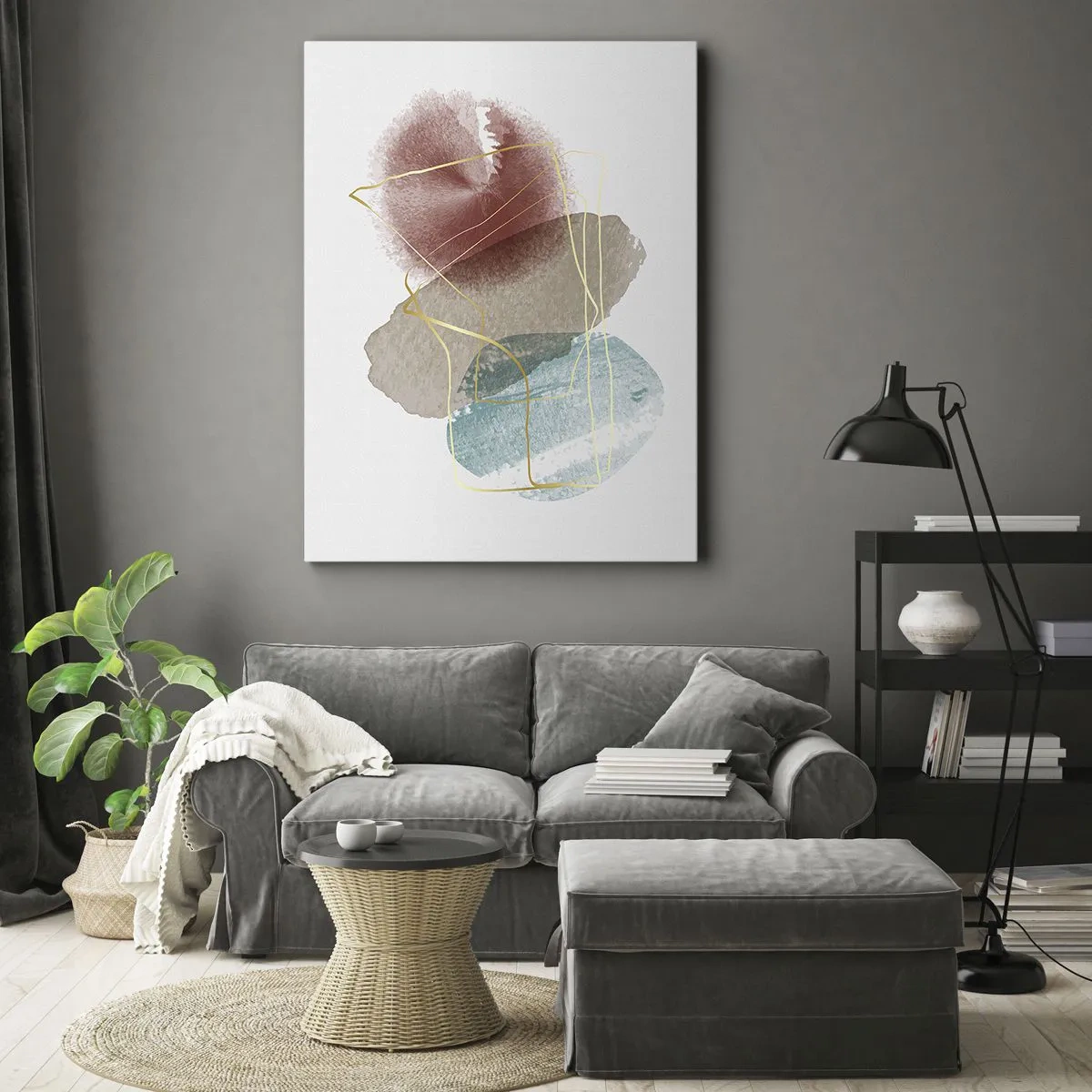 Tablou pe pânză - Mărgele de spațiu - 45x80 cm