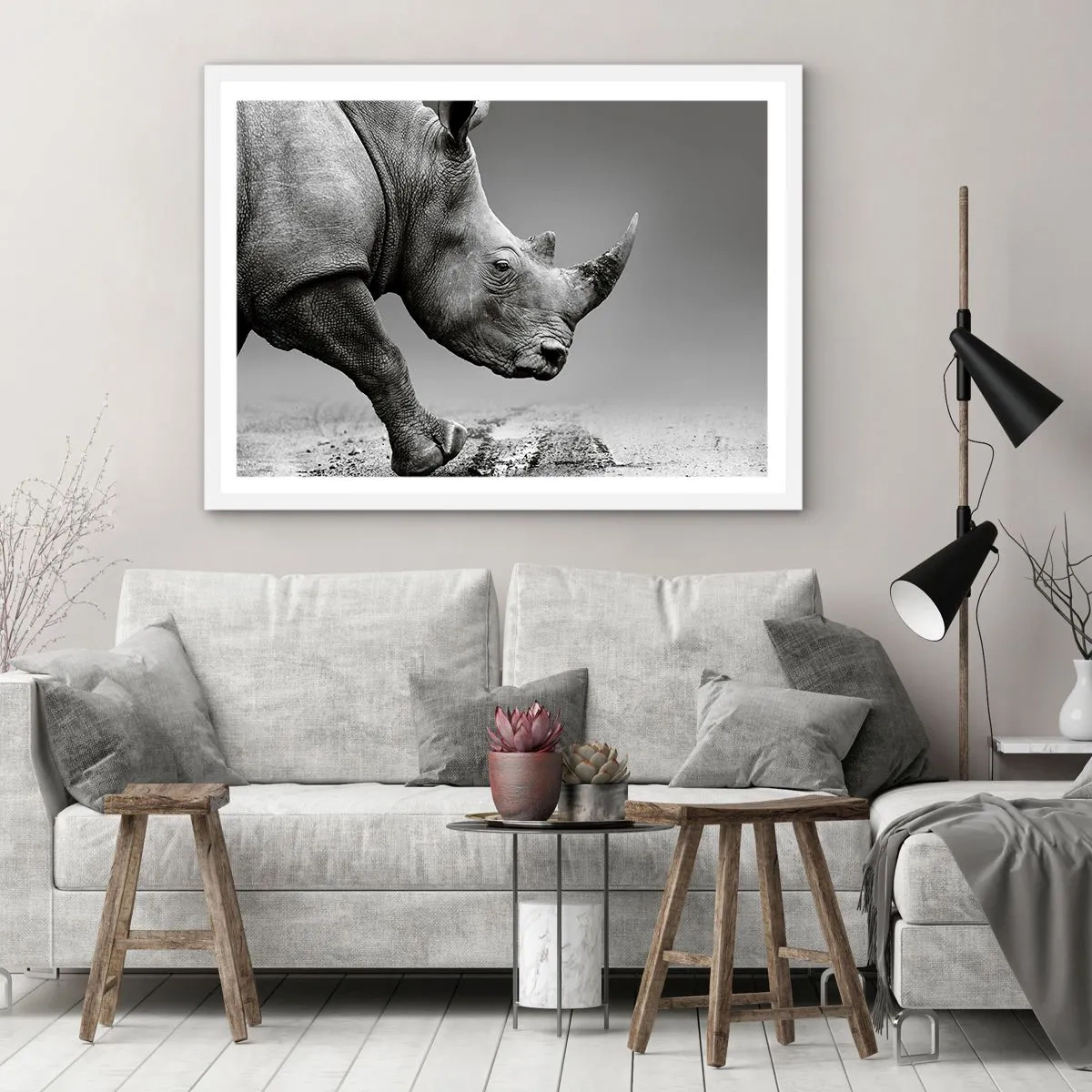 Poster în ramă albă - O forță de neoprit - 70x50 cm