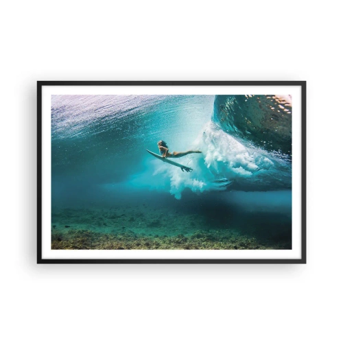 Poster în ramă neagră - Lumea subacvatică - 91x61 cm