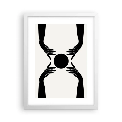 Poster în ramă albă - Semnul secret - 30x40 cm