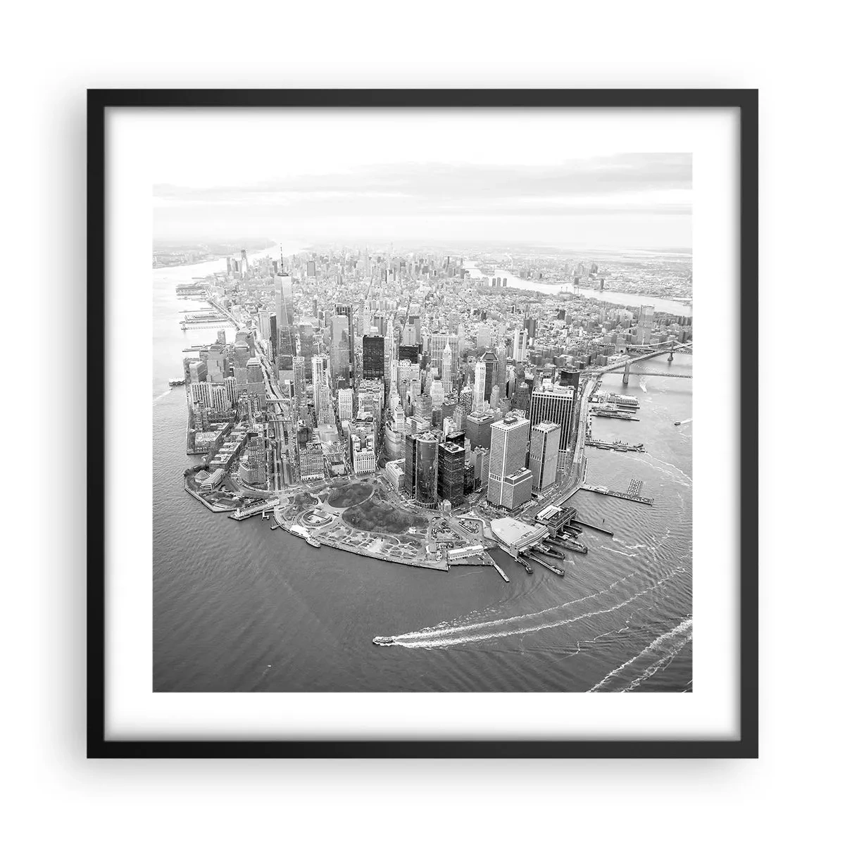 Poster în ramă neagră - Cum să nu iubești? - 50x50 cm