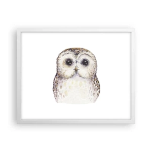 Poster în ramă albă - Uită-te în ochii mei - 50x40 cm