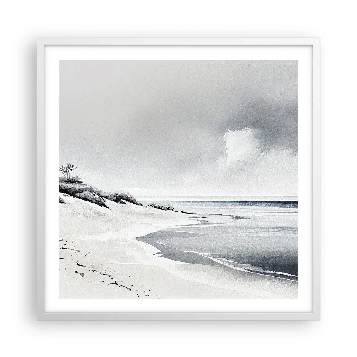 Poster în ramă albă - Întotdeauna împreună - 60x60 cm