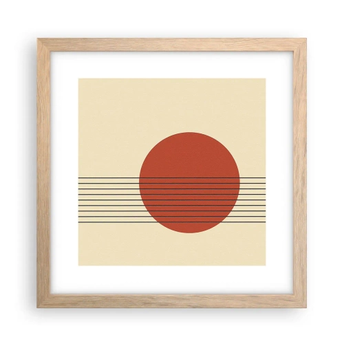 Poster în ramă de stejar deschis - În continuare - 30x30 cm