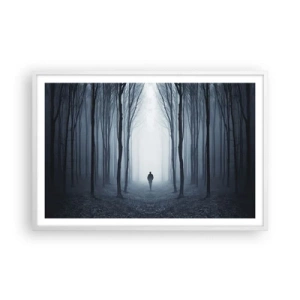 Poster în ramă albă - Și totul este simplu și clar - 91x61 cm