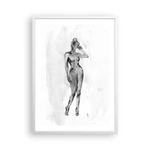 Poster în ramă albă - Un studiu al idealului de feminitate - 50x70 cm
