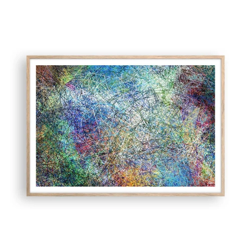 Poster în ramă de stejar deschis - Nu este atât de simplu - 100x70 cm