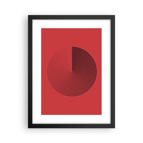 Poster în ramă neagră - Mișcare circulară - 30x40 cm