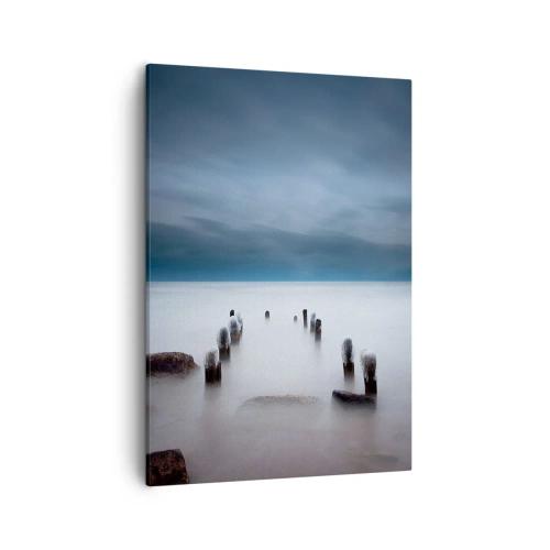 Tablou pe pânză - Un lac în ceața calmă - 50x70 cm