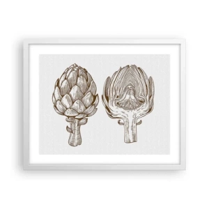 Poster în ramă albă - Lecție de anatomie - 50x40 cm