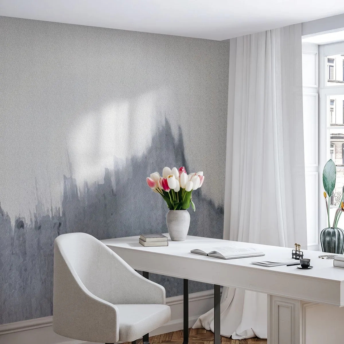 Tapet Standard Eco - Înregistrare secretă - Minimalism, Bucată, Estompa - 350x256 cm