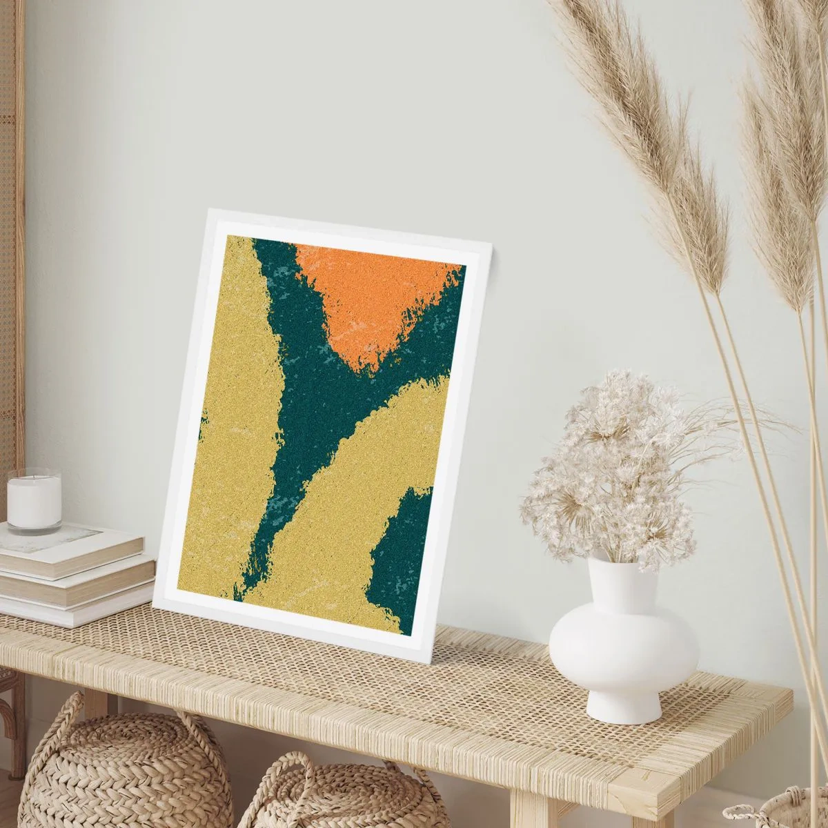 Poster în ramă albă - Abstracție - în slow motion - 30x40 cm