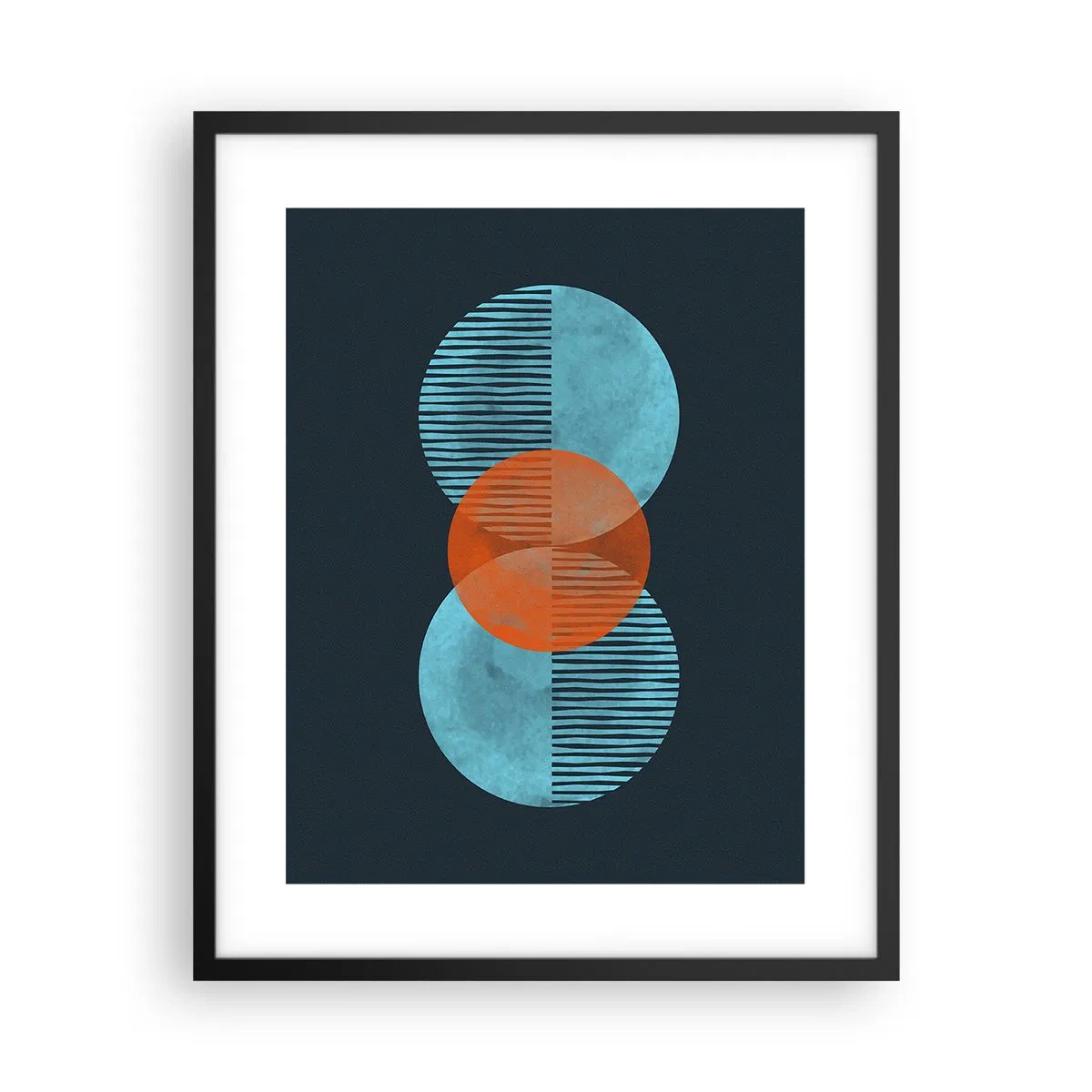 Poster în ramă neagră - Compoziție simetrică - 40x50 cm