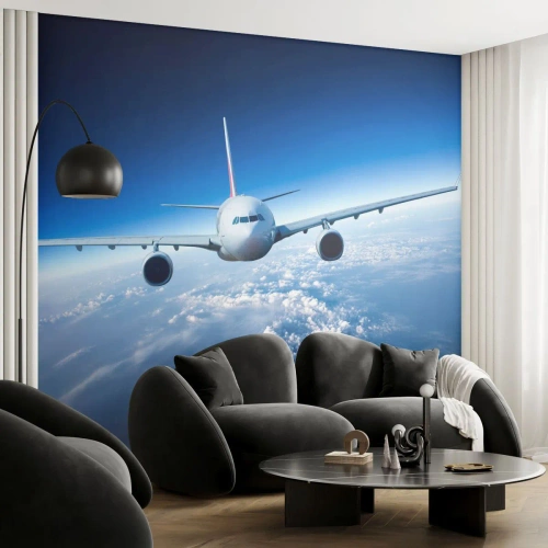 Tapet Autoadeziv Deluxe Sticker - Zbor pentru că vreau - Avion, Avioane, excursie - 200x140 cm