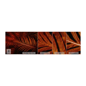 Mostră tapet Premium Sand - Ardoarea vieții - Abstracția, Frunze de palmier, Planta tropicala - 100x30 cm