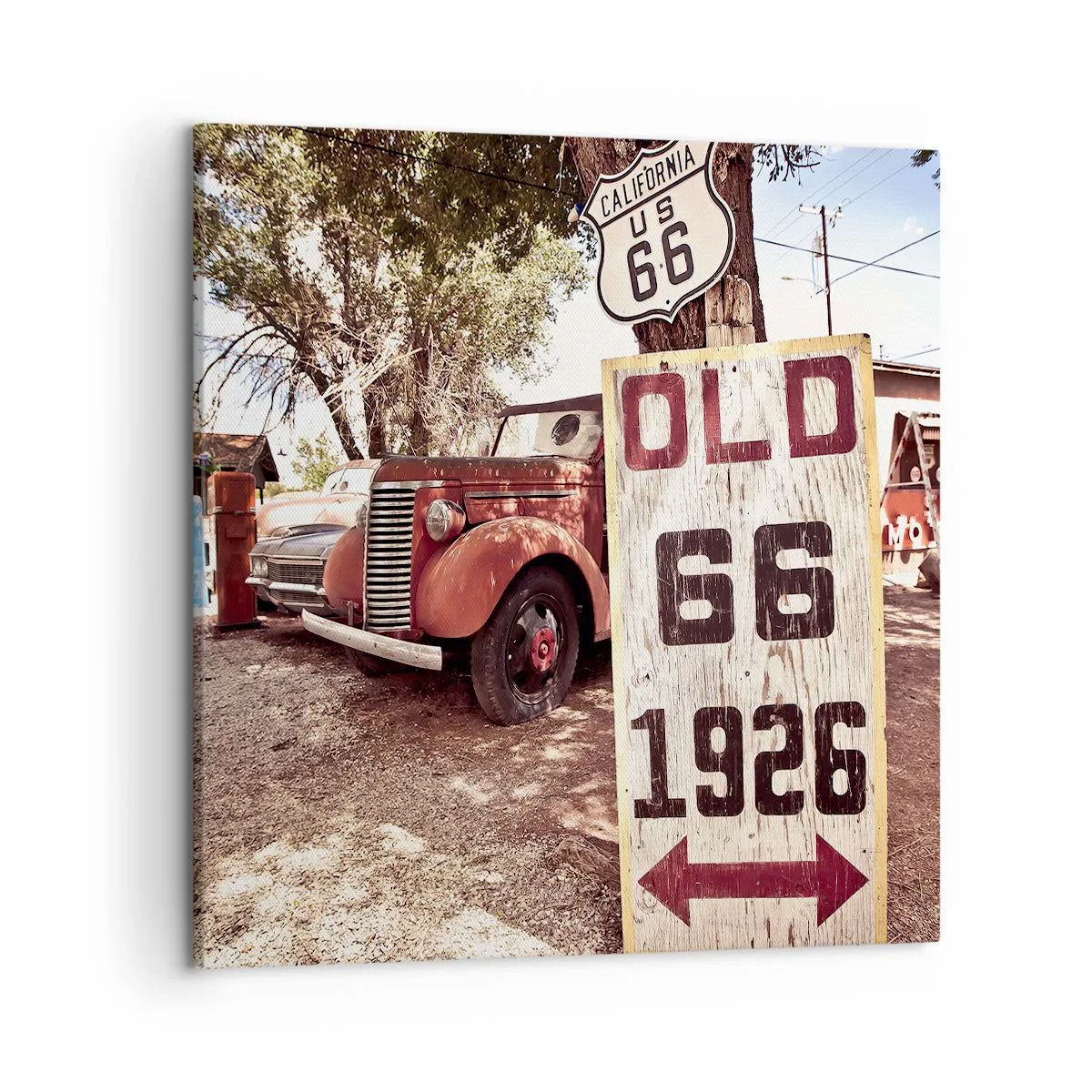 Tablou pe pânză - O legendă provincială americană - 50x50 cm