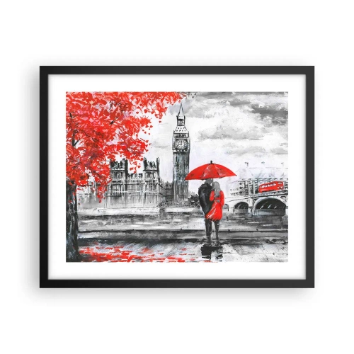 Poster în ramă neagră - Îndrăgostit de Londra - 50x40 cm