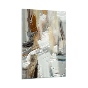 Tablou pe sticlă - Stratificare colorată - 50x70 cm