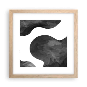 Poster în ramă de stejar deschis - Calea Lactee - 30x30 cm