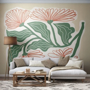 Tapet Standard Eco - Folclor modern - Boho, Flori, Minimalism - 150x105 cm