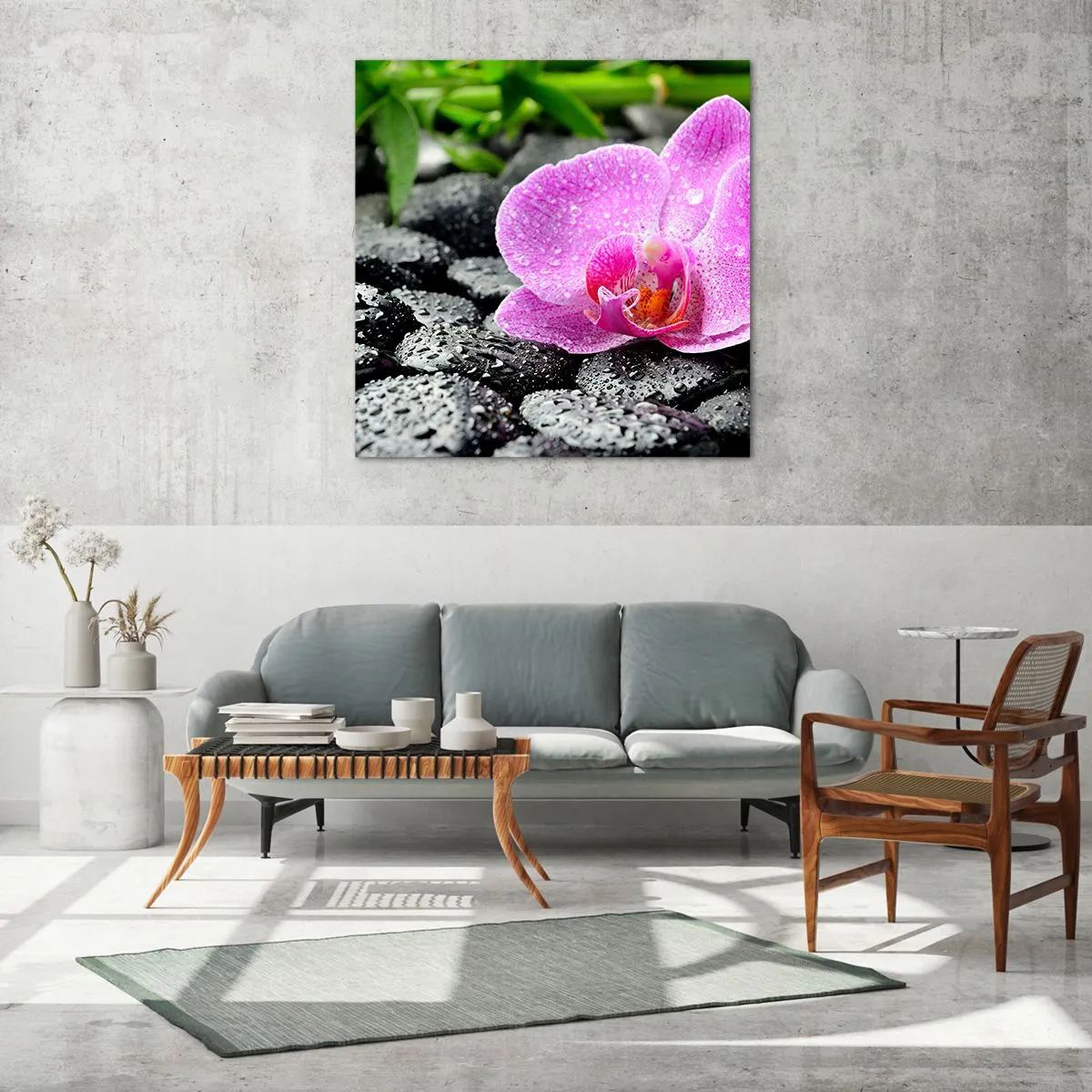 Tablou pe sticlă - Ca o inimă deschisă - 40x40 cm