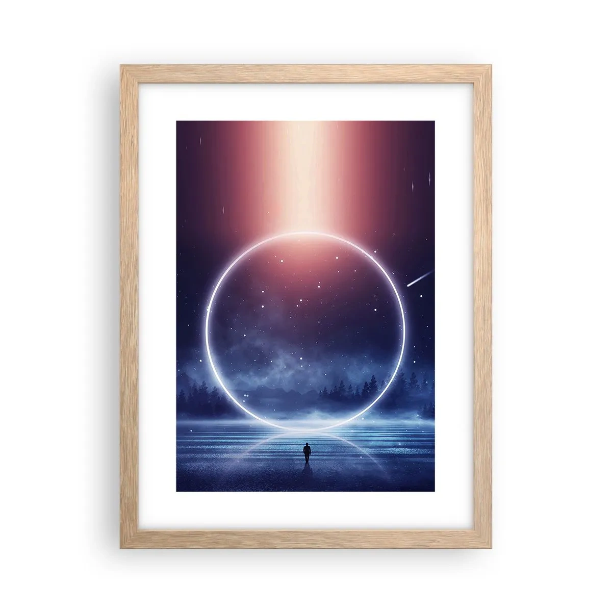 Poster în ramă de stejar deschis - Ei sunt deja aici... - 30x40 cm