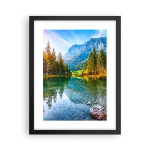 Poster în ramă neagră - Blândețea toamnei - 30x40 cm