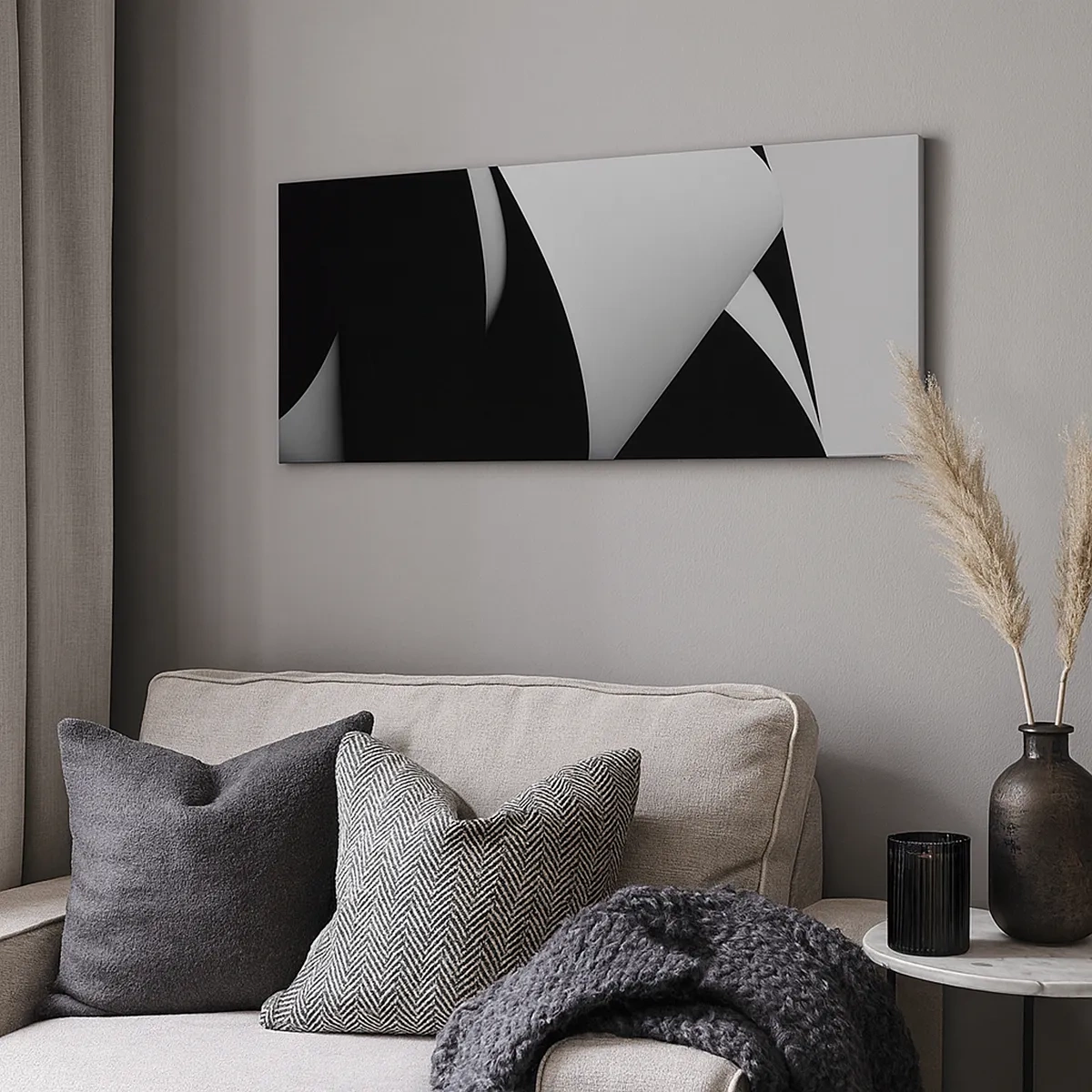 Tablou pe pânză - Planuri de lumină din adâncurile umbrelor - 30x30 cm