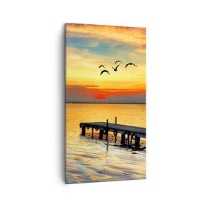 Tablou pe pânză - Retururi de seară - 45x80 cm