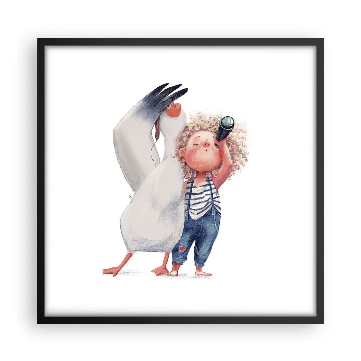 Poster în ramă neagră - Un plan pentru o călătorie minunată - 50x50 cm