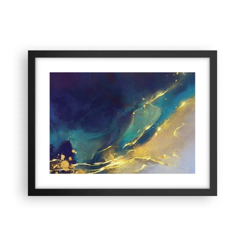 Poster în ramă neagră - Baltă de aur - 40x30 cm