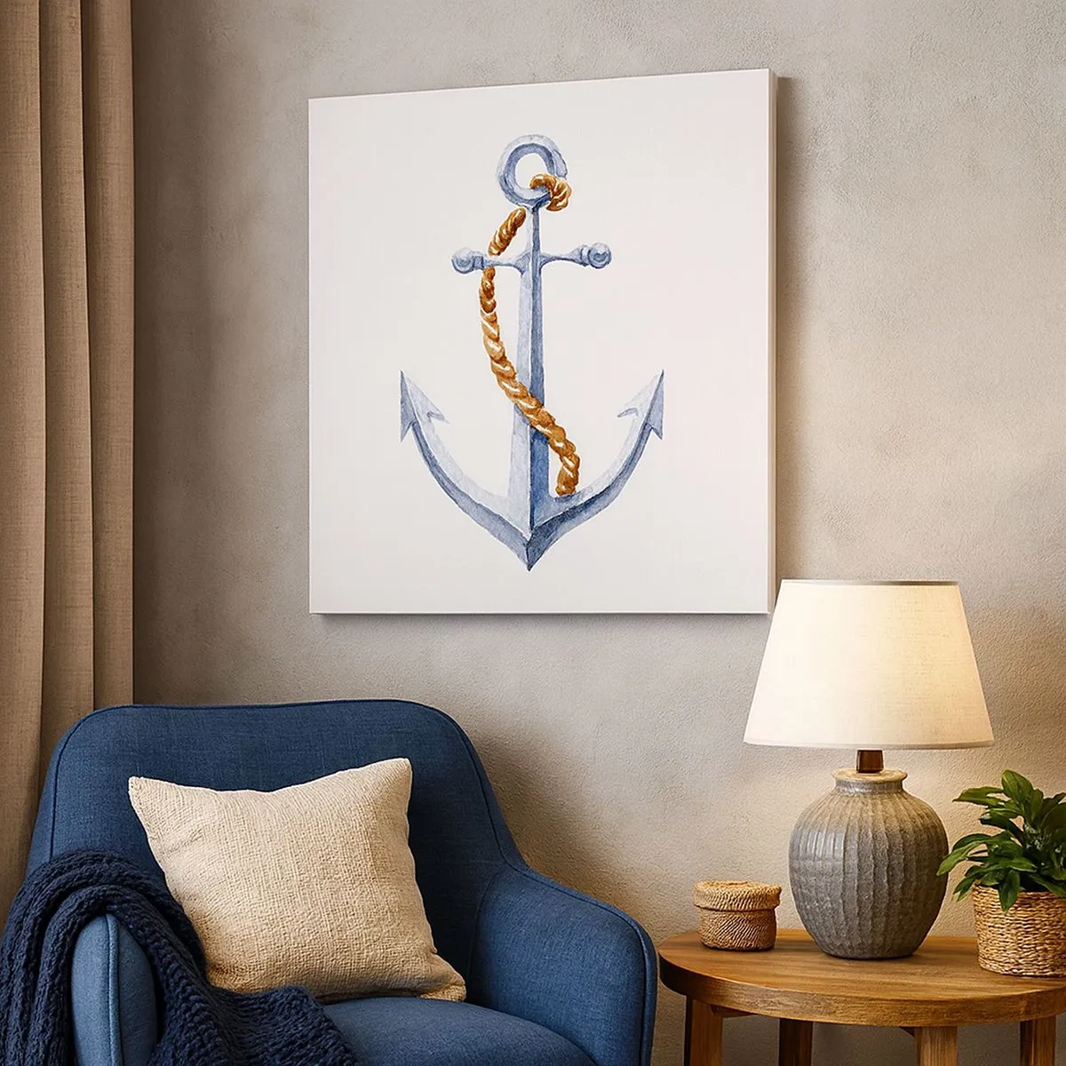 Tablou pe pânză - Ahoy aventura! - 30x30 cm