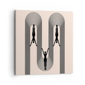 Tablou pe pânză - Cu susul în jos - 70x70 cm