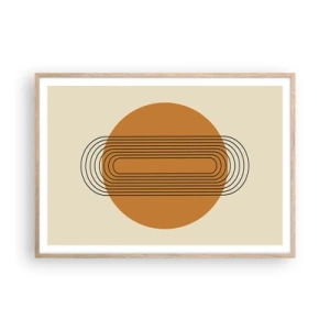 Poster în ramă de stejar deschis - Planul perfect - 100x70 cm