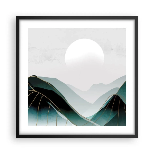 Poster în ramă neagră - Măreție deplină - 50x50 cm