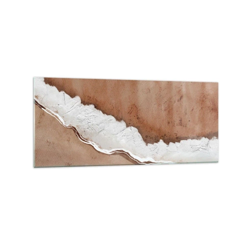 Tablou pe sticlă - În culorile pământului - 120x50 cm