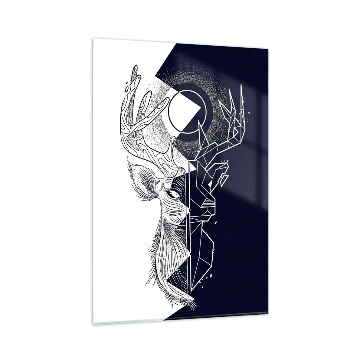 Tablou pe sticlă - Lupta și unitatea contrariilor - 80x120 cm