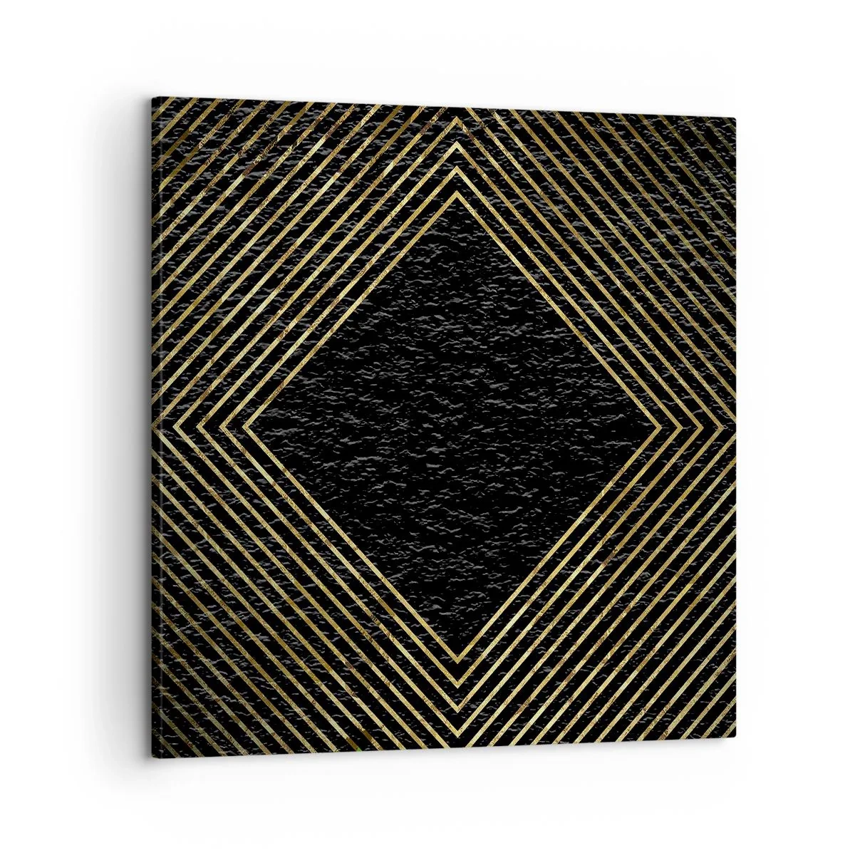 Tablou pe pânză - Geometrie în stil glamour - 60x60 cm