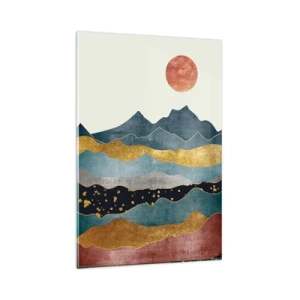 Tablou pe sticlă - Secțiunea transversală a lumii - 80x120 cm