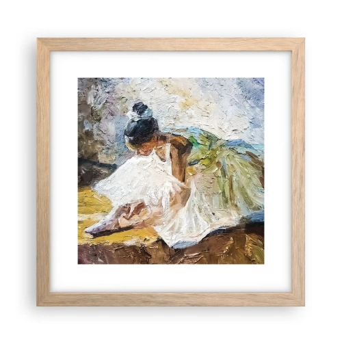 Poster în ramă de stejar deschis - Dintr-un tablou de Degas - 30x30 cm