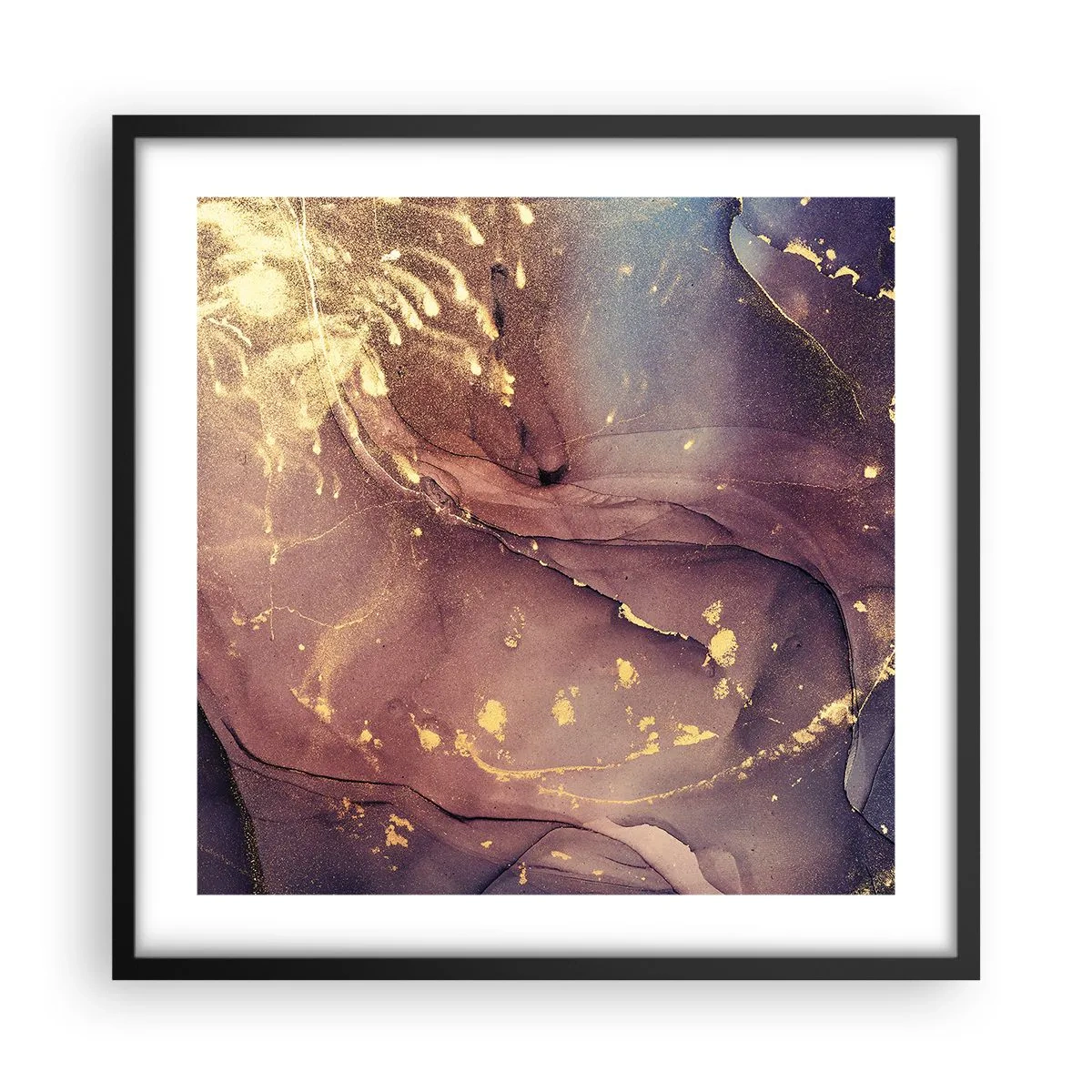 Poster în ramă neagră - Materie și spirit - 50x50 cm