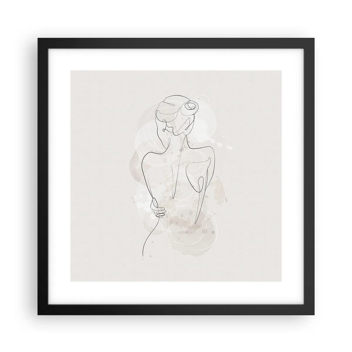 Poster în ramă neagră - Ca un instrument sensibil - 40x40 cm