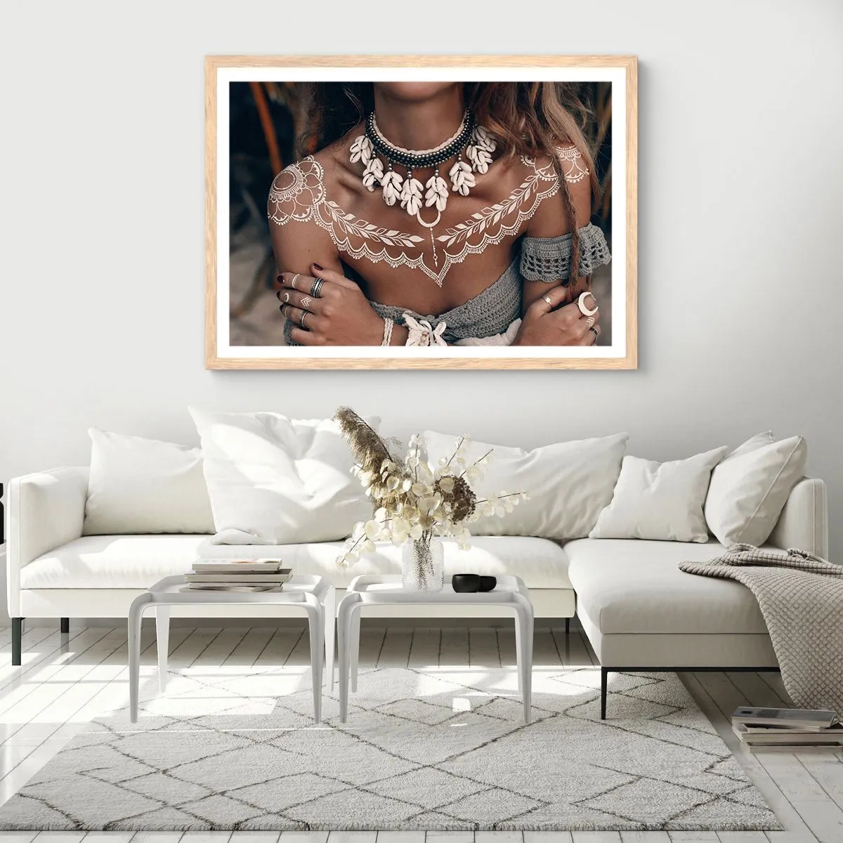 Poster în ramă de stejar deschis - Talismanele, ritualurile feminității - 91x61 cm