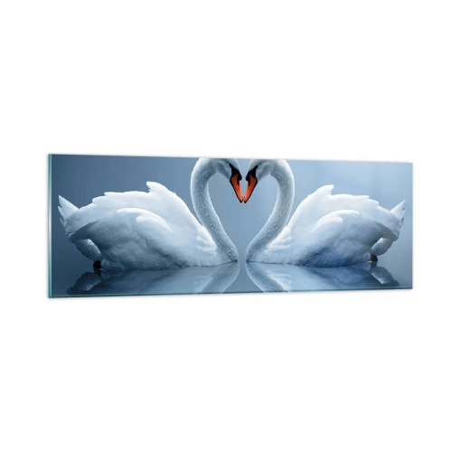 Tablou pe sticlă - Timp pentru dragoste - 90x30 cm